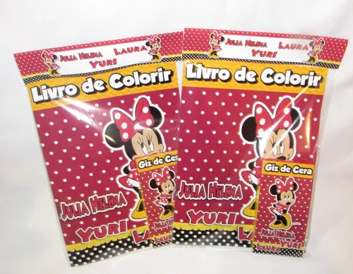 LIVRO Minnie DISNEY - LER E COLORIR + giz de cera