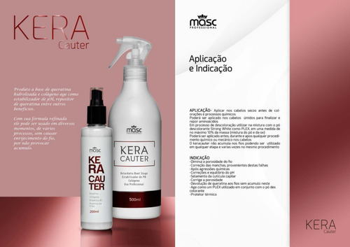 Kit 2 Queratina Líquida Uso Profissional Salão 500ml