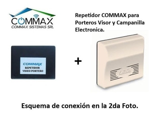 Repetidor + Campanilla Commax Para Todos Los Modelos