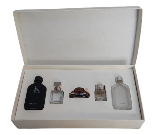 Antigua Caja Con Frascos De Perfume Vacíos Colección 