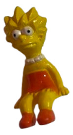 Muñeco Lisa Simpson Sentada Chocolate Jack Felfort Retro (Usado)