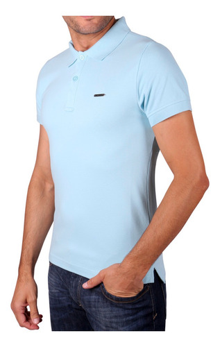 Playera Tipo Polo Slim Fit Manga Corta Casual Cómoda