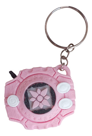 Digivice Digimon Llavero Impresion 3d Pla Pixelados_ Rosa