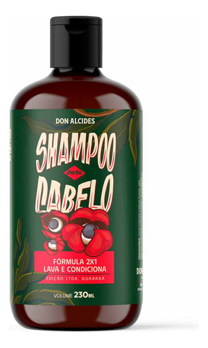 Shampoo Para Cabelo Masculino Guaraná 230ml Don Alcides