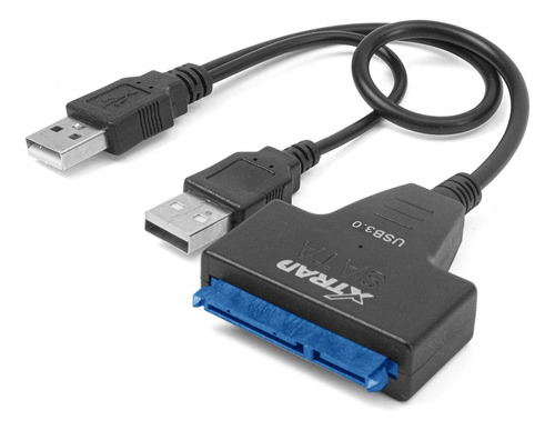 Adaptador externo Sata 3 Ssd Hd para portátil USB 3.0, cable rápido, color negro