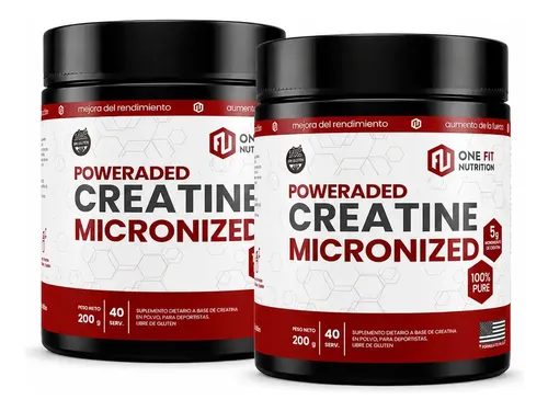 Creatina One Fit Nutrition en polvo Sin sabor x 200g 2 un