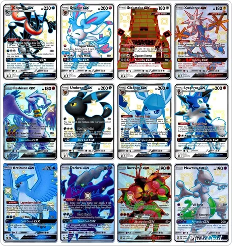 40 Cartas Pokemon Gx E Aliados + Carta Charizard Shiny Gx