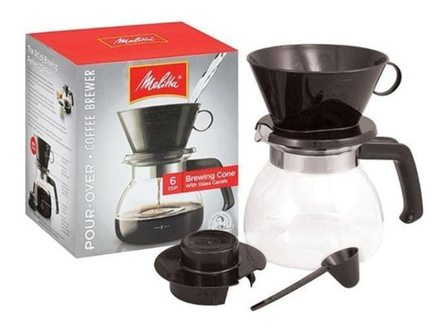 Cafetera Manual Vidrio 6 Tazas Melitta