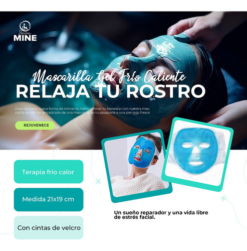 Mascarilla Gel Frío/caliente: Rejuvenece Y Relaja Tu Rostro Tipo De Piel Todas Las Pieles