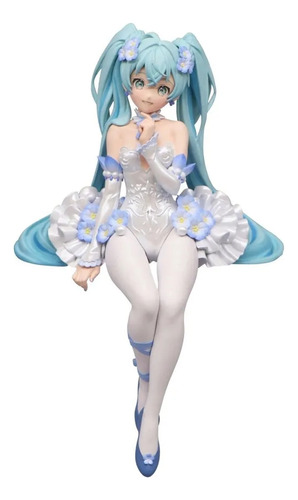 Figura Miku Hatsune - Vocaloid Estrella Del Pop Sentada 15cm