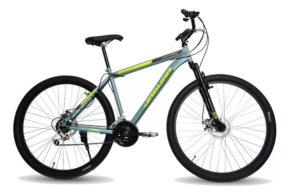 Mountain bike Jaguar Savage R29 21v frenos de disco mecánico color gris con pie de apoyo