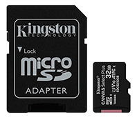 Memoria Kingston Canvas Plus 32gb Micro Sd Con Adaptador 