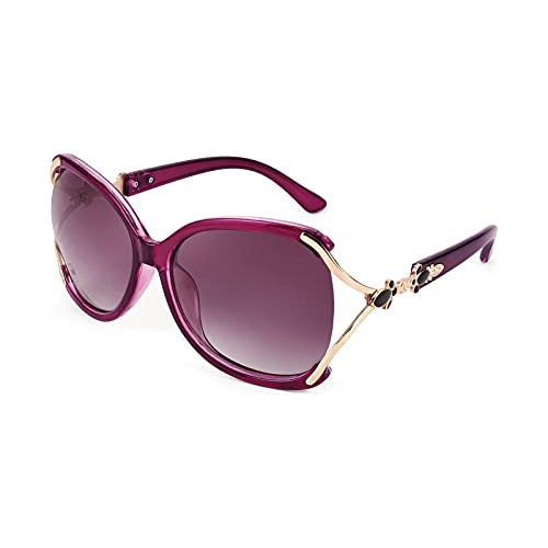 Feisedy Gafas Polarizadas De Sol De Chic Round Lady 3nxra