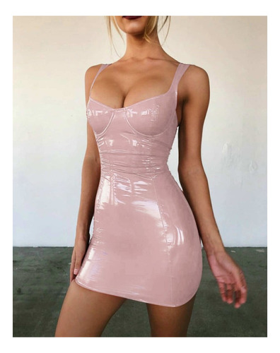 Sexy Vestido Ajustado De Fiesta De Cuello Para Dama