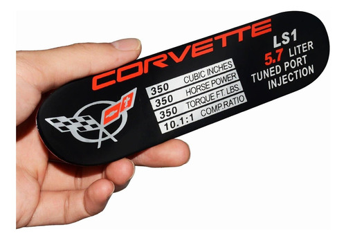 Emblema De Consola Con Placa De Datos C5 Corvette Spec Id, P