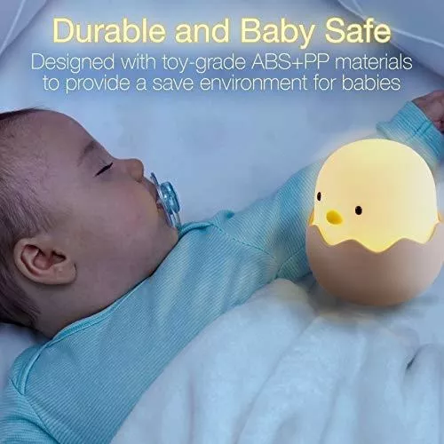 YISSVIC Luz Nocturna Bebé Lámpara Infantil LED Silicona Pollito Recargable  Regalo para los Niños Bebés - La Tienda de los Bebés 👶