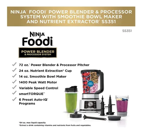 Ninja foodi licuadora hot sale