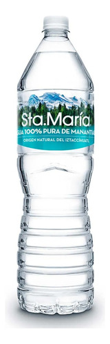 Agua De Manantial Sta. María 6 Botellas De 1.5 Litros C/u