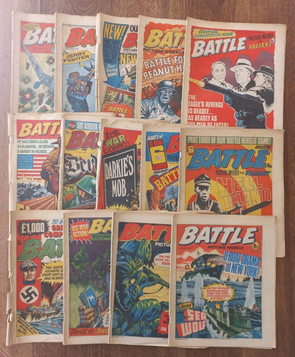 Revista Battle - Lote X23 Comics / Años 1976 / 1977 / 1978