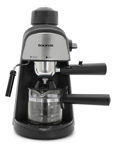 Cafetera Cappuccinera Viena De Taurus Con Espumador De Leche Negro