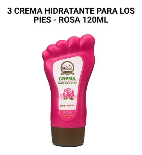 Crema Hidratante Para Los Pies - Rosa 120ml
