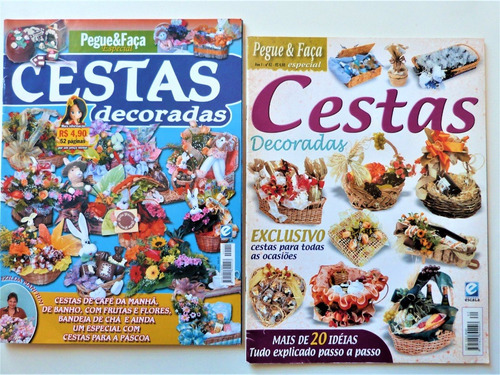 Revista Cestas Decoradas 02 Edições Pegue & Faça Especial