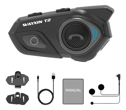 Intercomunicador Cascos Moto Wayxin.vías 30 M Bt Reducción