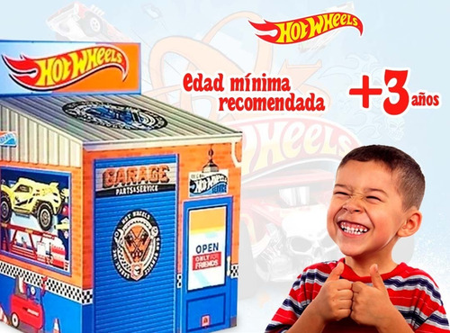 Imagen 6 de 10 de Carpa Casa Juego Nene Auto Garage Hot Wheels Mecanico Niño