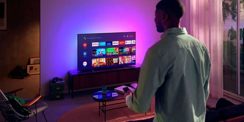 Imagen 4 de 8 de Smart Tv Oled 77p Philips 77oled807/77 Ambilight Atv Prm