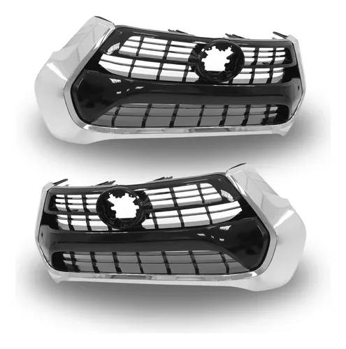 Grade Radiador Hilux Srx 2021 2022 2023 Black Piano Cromado Grade Radiador Hilux Srx 2021 2022 2023 Black Piano Cromado