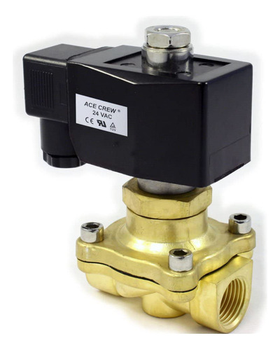 Valvula Solenoide Laton Npt 3 4  Ca 24 V Normalmente Abierta