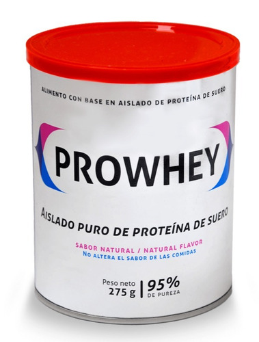 Prowhey Lata X 275 Gr Aislado Puro De Pr - g a $407