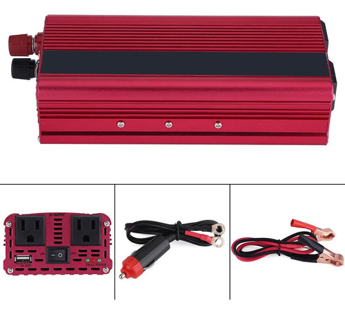 Convertidor De Corriente 2000w Dc 12v A Ac 110v Inversor De
