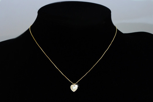 Imagen 3 de 9 de Collar Cadena Dije Oro 18k Regalo Elegante Joyería Dama Mama