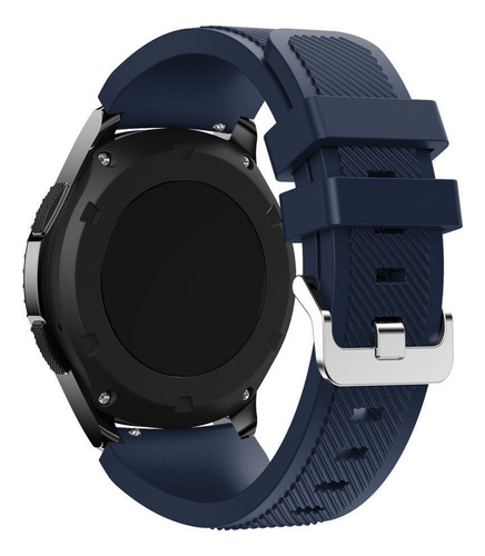 Correa Deportiva Texturizada Para Smartwatch Colmi C81 Azul Oscuro 2.2 Cm