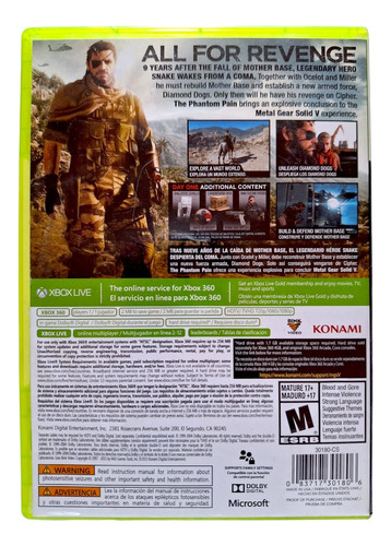 Metal Gear Solid V The Phantom Pain Xbox 360 (Reacondicionado)