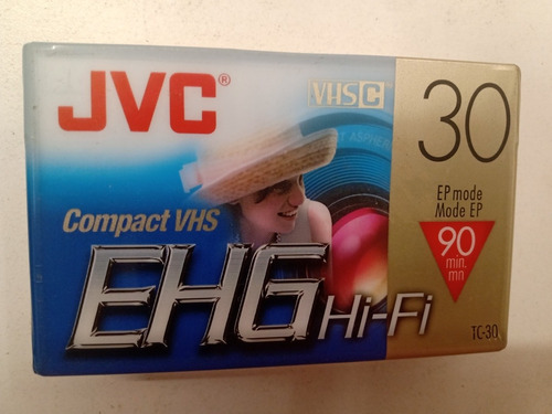 Fita Jvc Compact Vhs-c Tc-30 Ehg Hi-fi Original Nova Lacrada