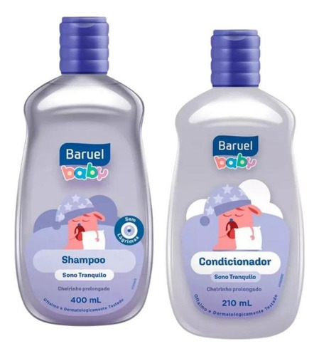 Kit Baruel Baby Shampoo 400ml + Cond 210ml Sono Tranquilo