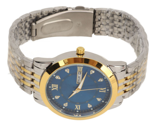 Reloj Day Date Para Hombre, De Cuarzo, Impermeable, Casual,