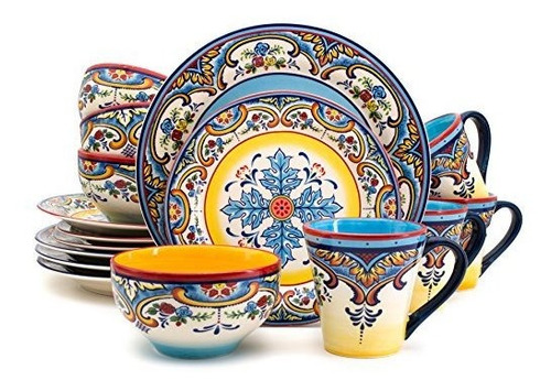 Juego De Vajilla De Ceramica De Euro Ceramica Coleccion Zanz