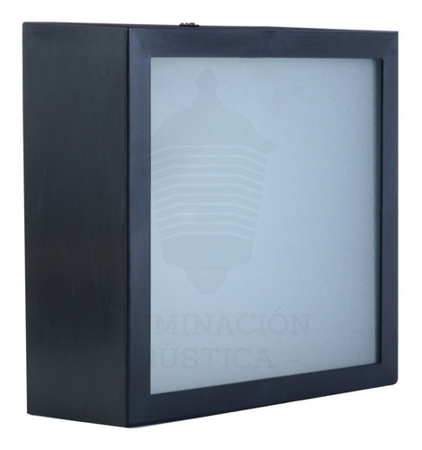 Imagen 1 de 8 de Lampara Aplique Pared Exterior Plafon Con Vidrio Esmerilado