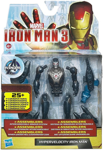 Figura De Accion Hypervelocity Iron Man 3 Assemblers Hasbro