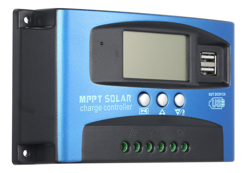 Controlador Solar Cell 50a Charge Mppt Panel Regulador Lcd