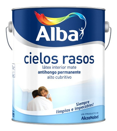 Pintura Latex Para Cielos Rasos Alba X 10 L 