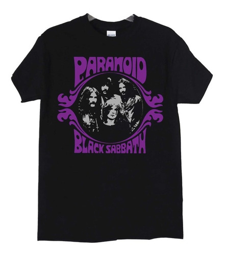 Polera Black Sabbath Paranoid Faces Metal Abominatron
