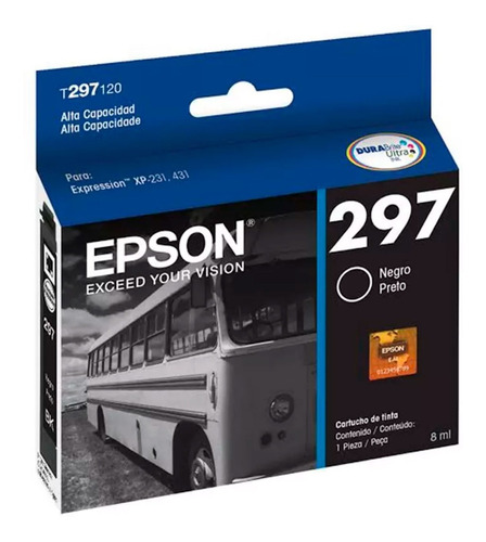 Cartucho Original Epson 297 Xp-431 Xp-231 T297120-al Negro