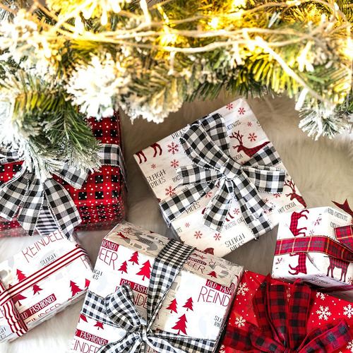 Rollo De Papel De Regalo Navideno Wrapaholic, Diseno Rust...