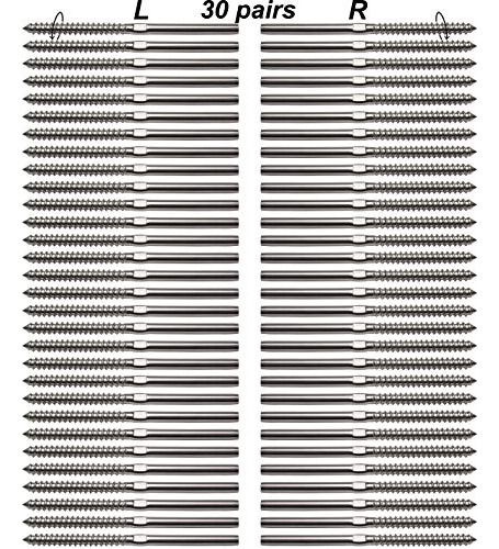 1 8 Hardware Pasamano Tirafondos Kit Sistema De Estampa...