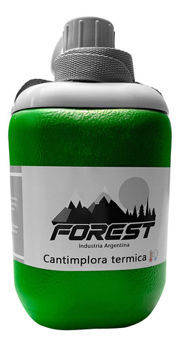 Cantimplora Termica Forest 1 L Irrompible Tapa Rosca C/ Tira
