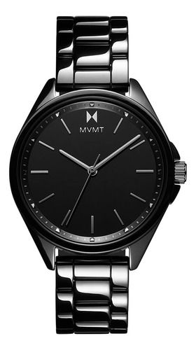 Mvmt Coronada Reloj De Cerámica Negro Para Mujer